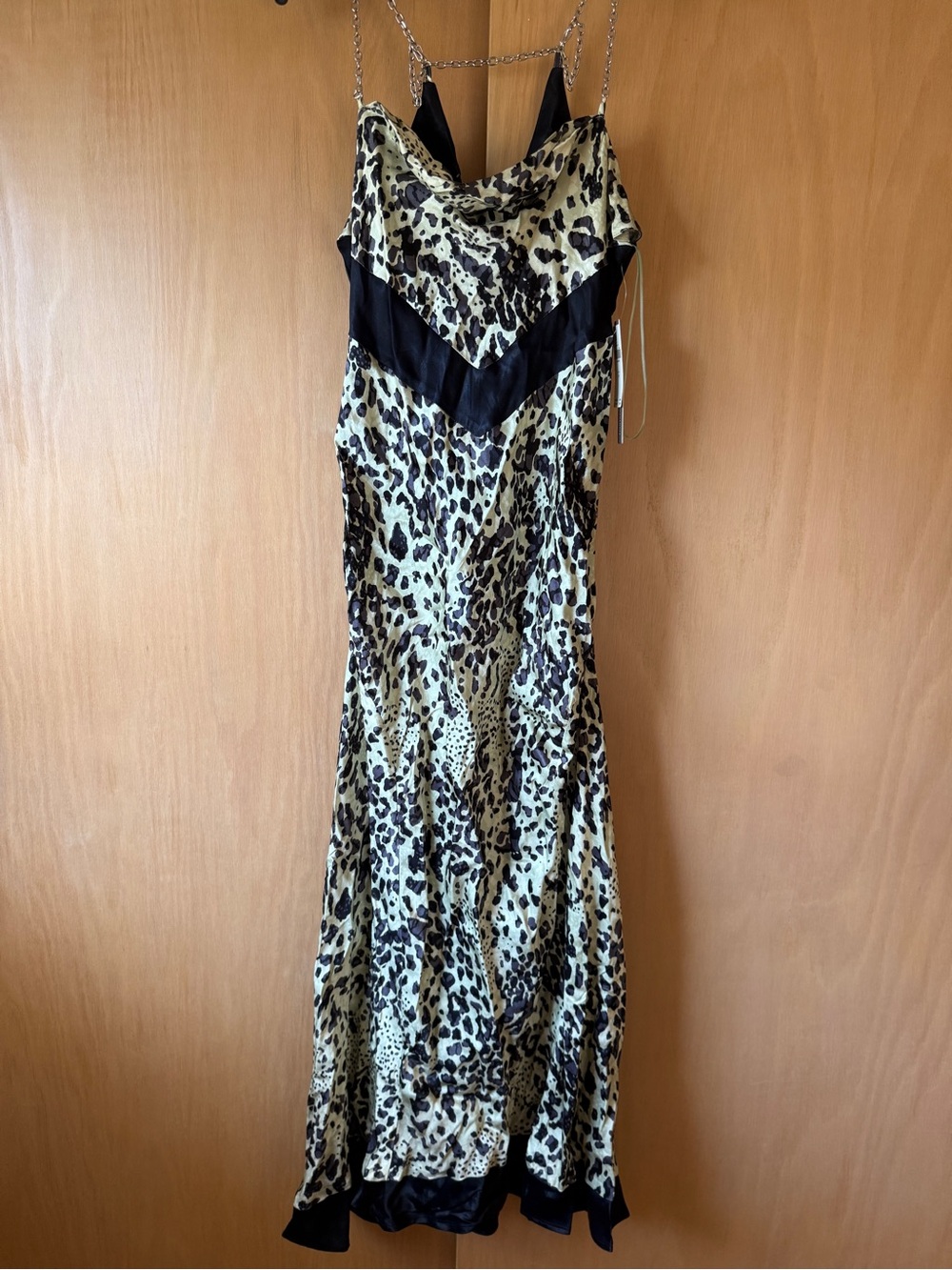 Anthropologie Chain Midi Slip Dress